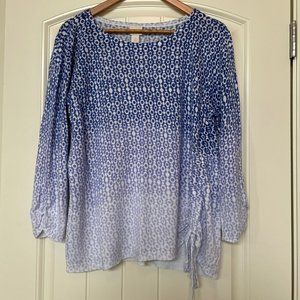Chico's Knit Geometric Pattern Top, Size 3 (L/XL)